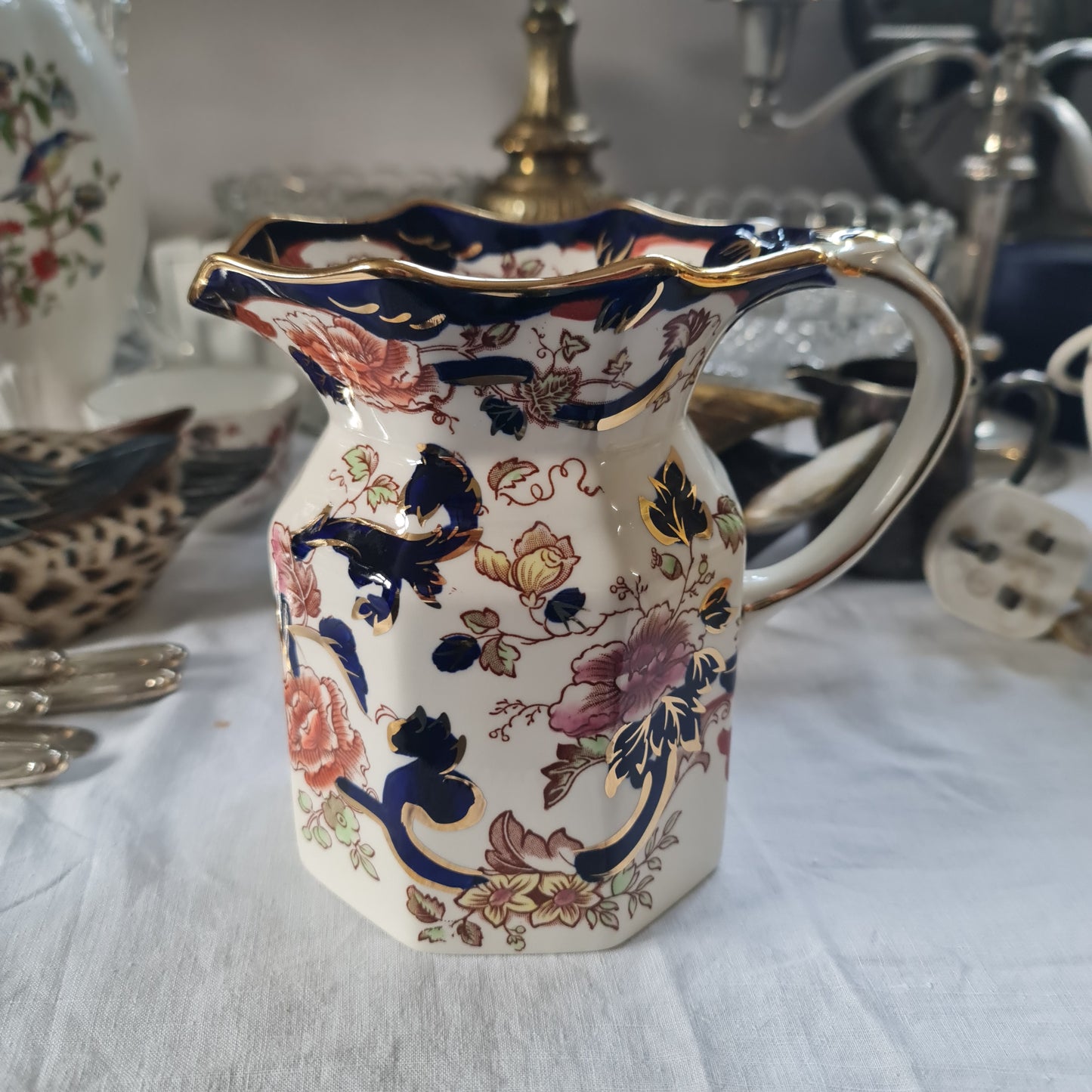 Antique Mason handpainted jug