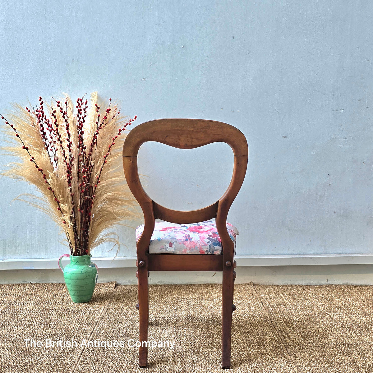 Victorian Style Mahogany Chair with Sprayed Legs