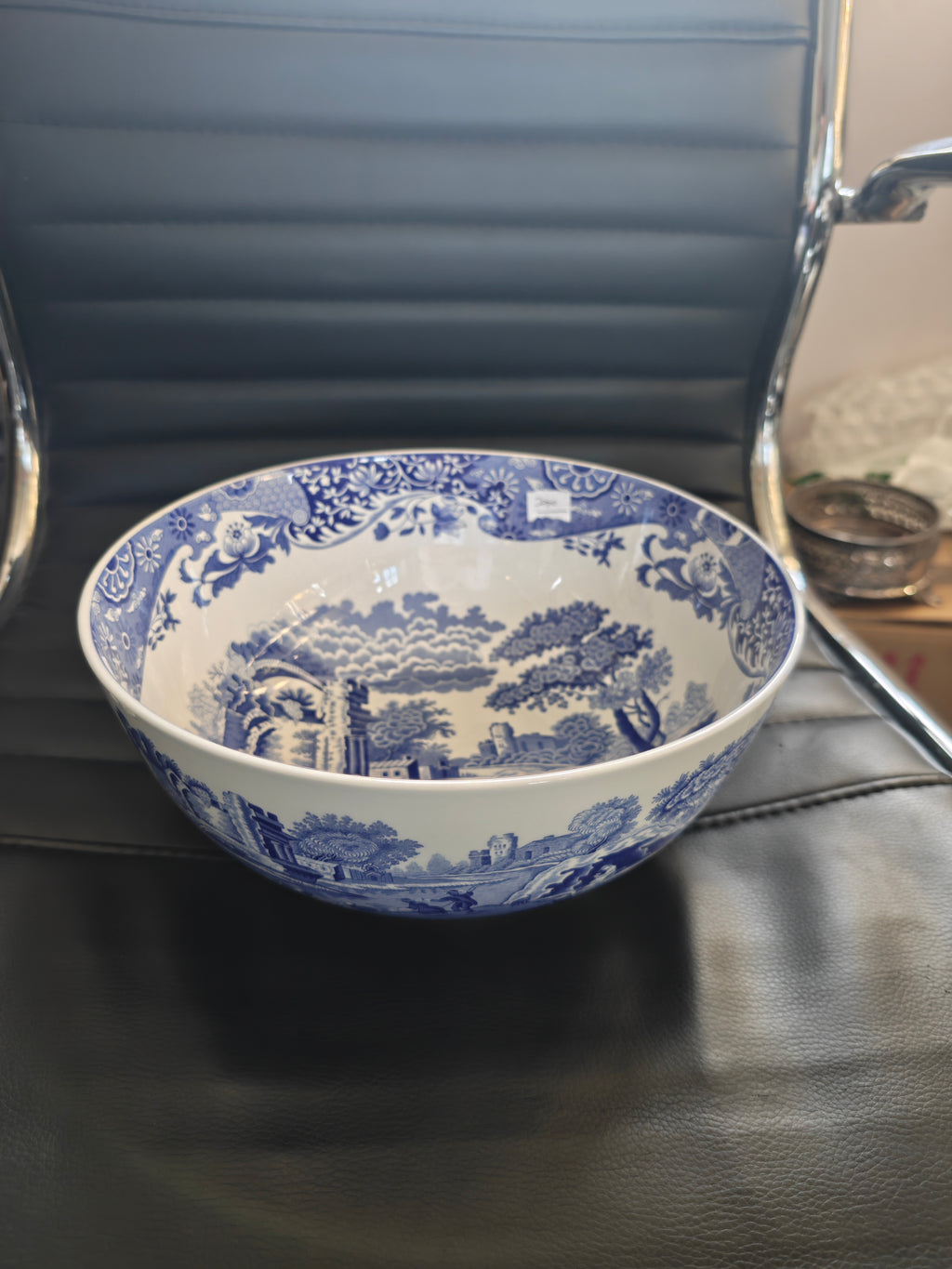 Spode blue Italian big serving bowl / fruit bowl