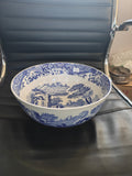 Spode blue Italian big serving bowl / fruit bowl