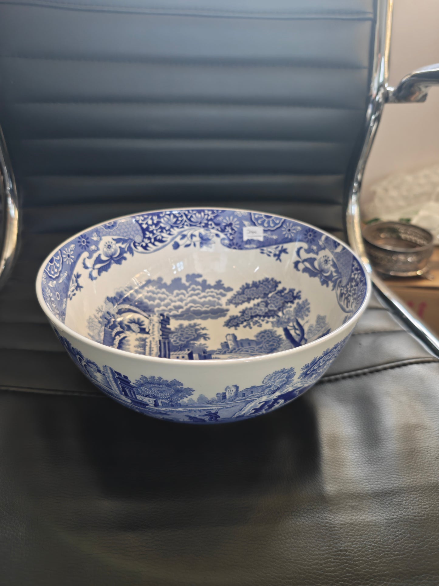 Spode blue Italian big serving bowl / fruit bowl