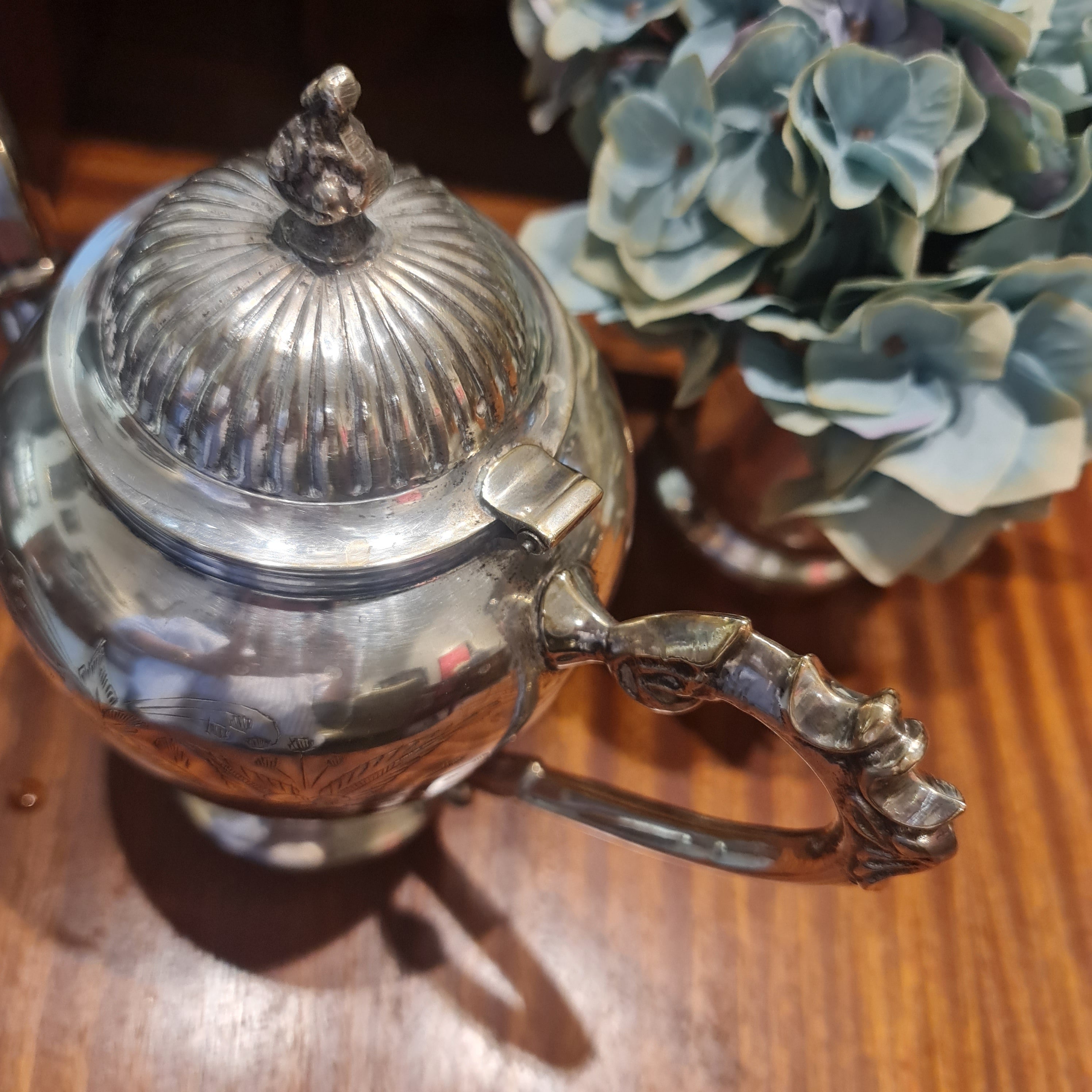 Antique Hand Soldered Tea Pot Made in India