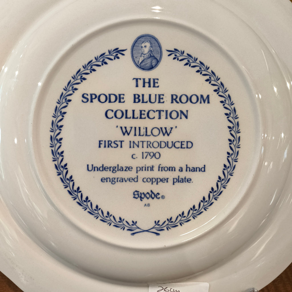 Spode Blue Room Collection 'Willow' 26cm Dinner Plate - Made in England