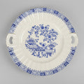 Vintage Seltmann Weiden Bavaria"China Blau"Blue And White Plate-Gold Scalloped Rim(W.Germany)28cm