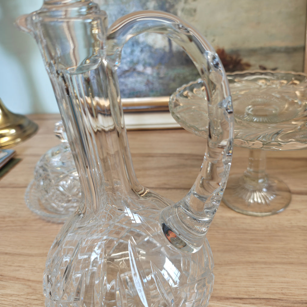 Possible Waterford Crystal handled decanter Glandore pattern