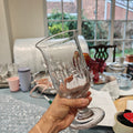 Vintage celery tall glass vase