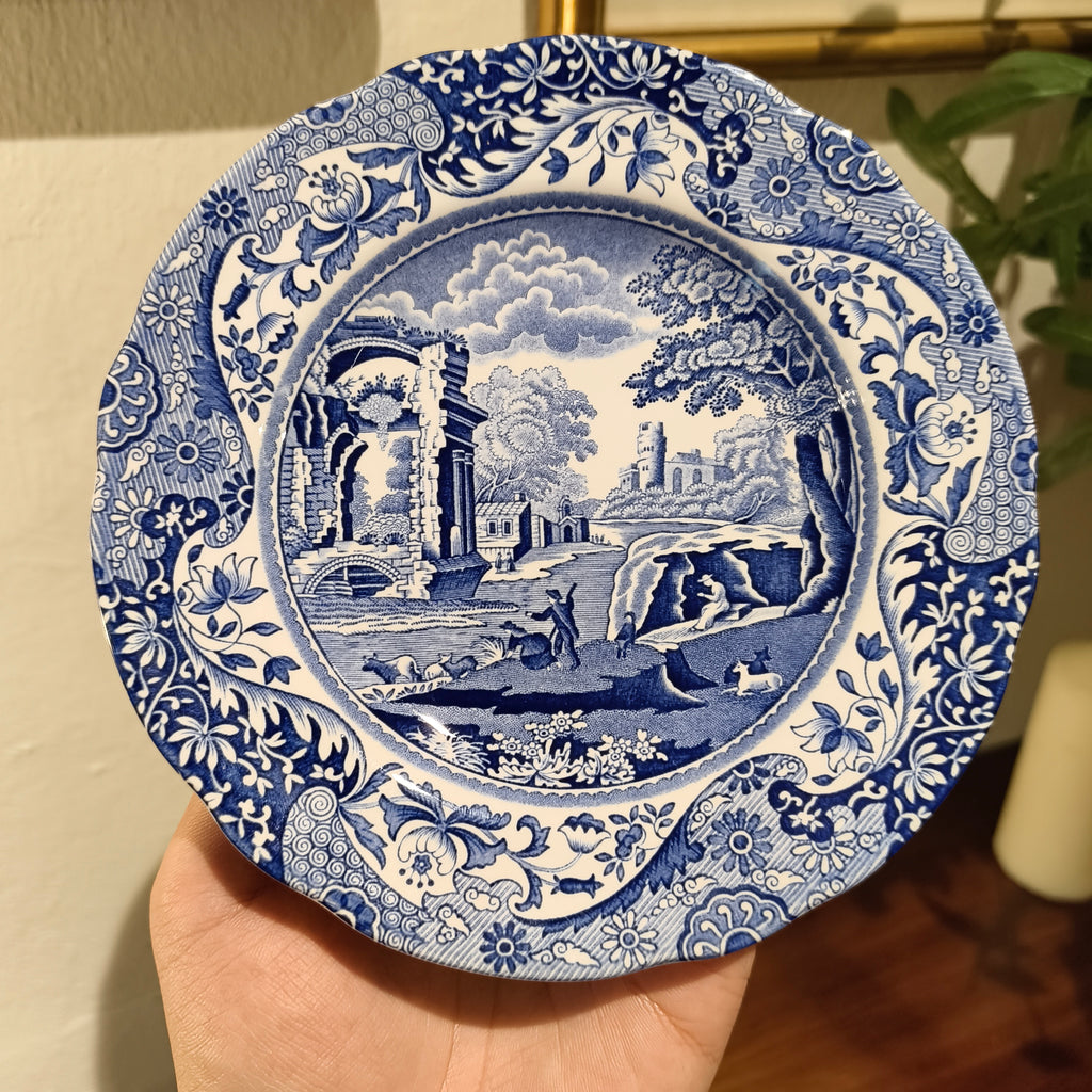 Spode Blue Italian Cake Plate, 16cm