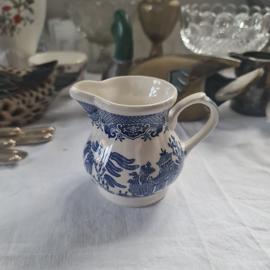 Churchill blue willow milk jug