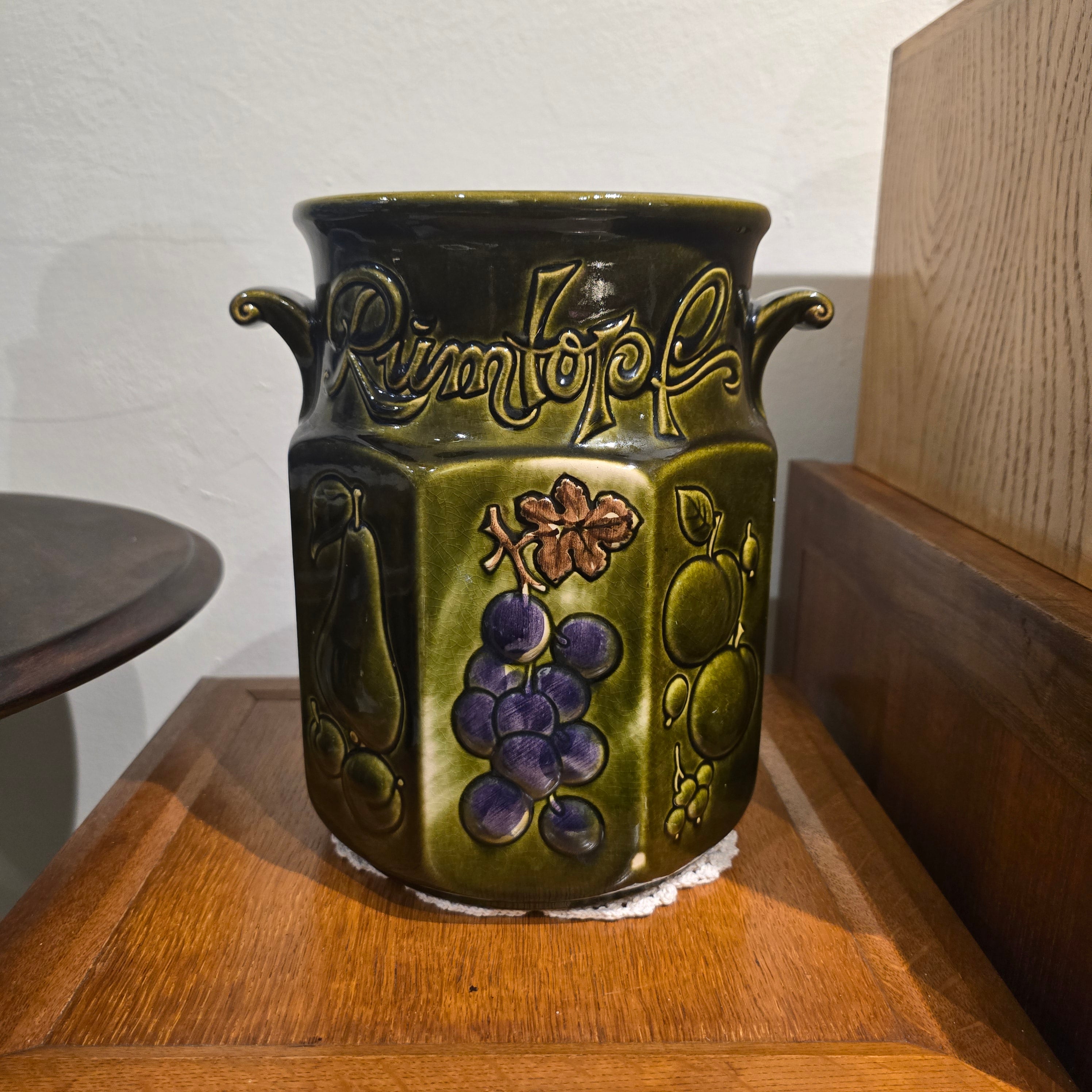 Vintage German Made Ceramic Canister