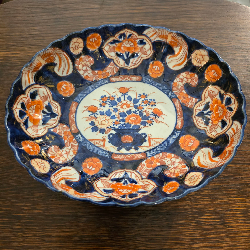 Antique Imari Oval Bowl
