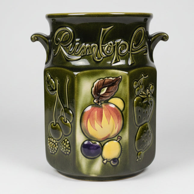 Vintage German Made Ceramic Canister