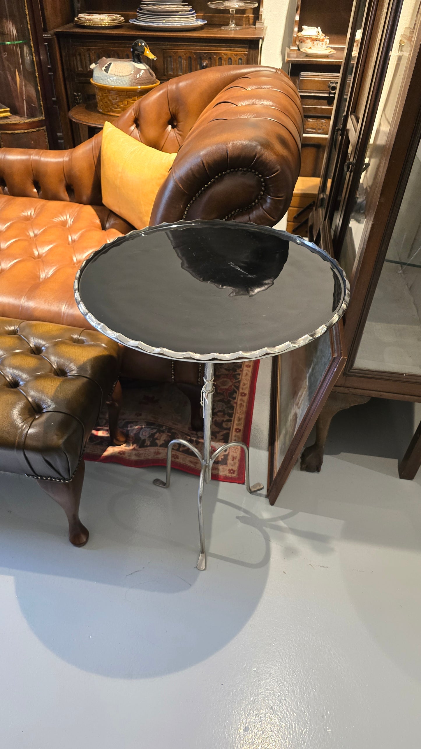 Round Top Cast Iron Coffee Table