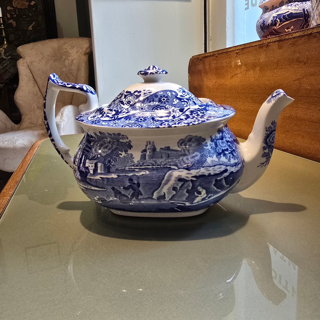 Spode Blue Italian Small Teapot