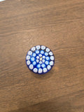 Johnson Deacons Eight Radial Spoke Miller iodine Facet Cut Small Paper weight- red