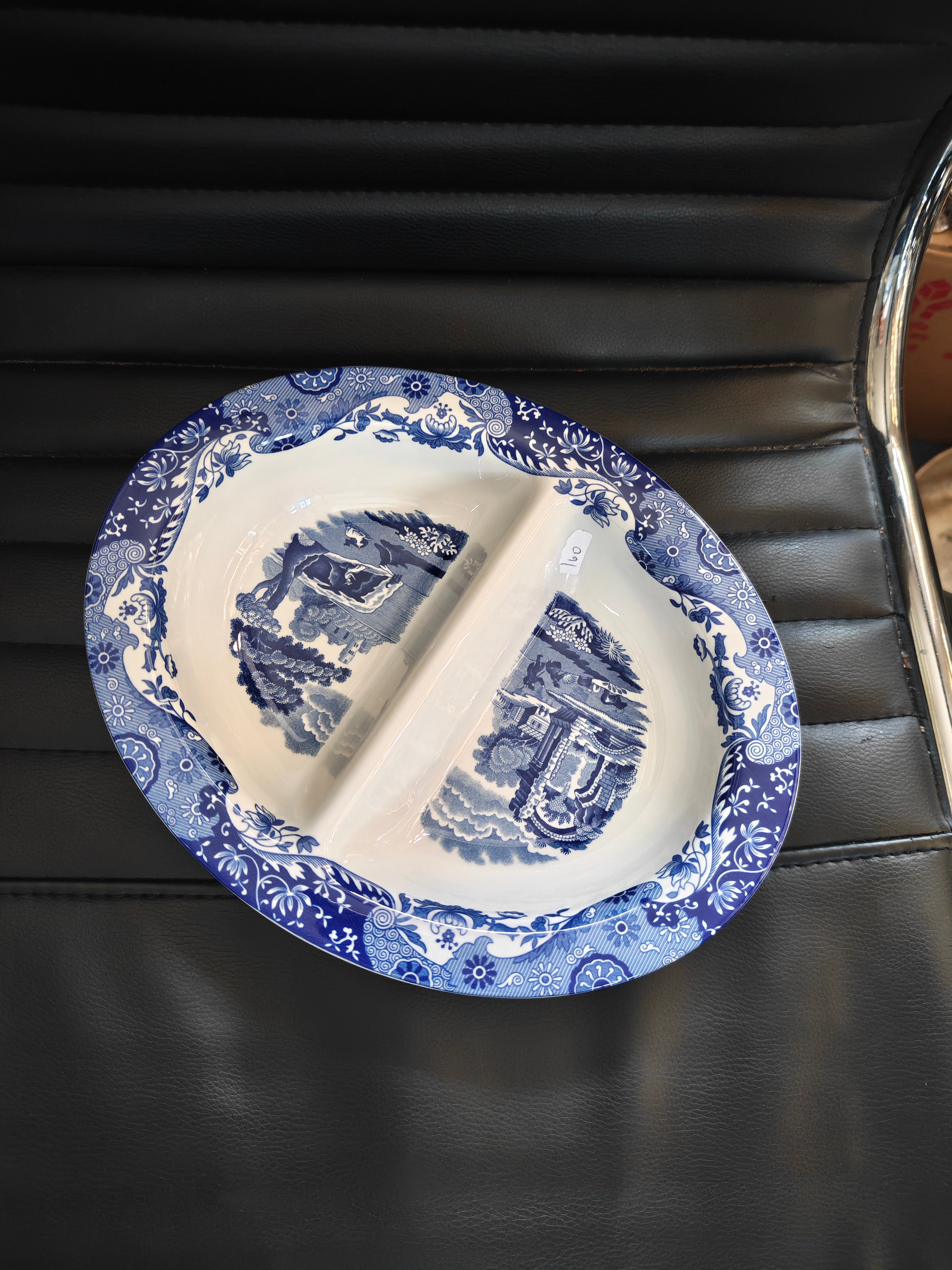 Spode blue Italian section serving bowl