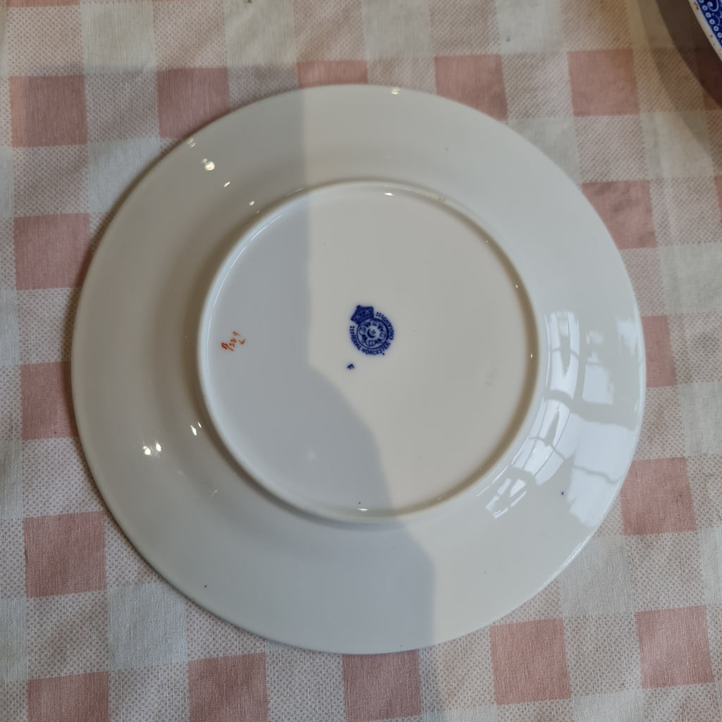 Royal Worcester Blue willow pearlware 20 cm plate