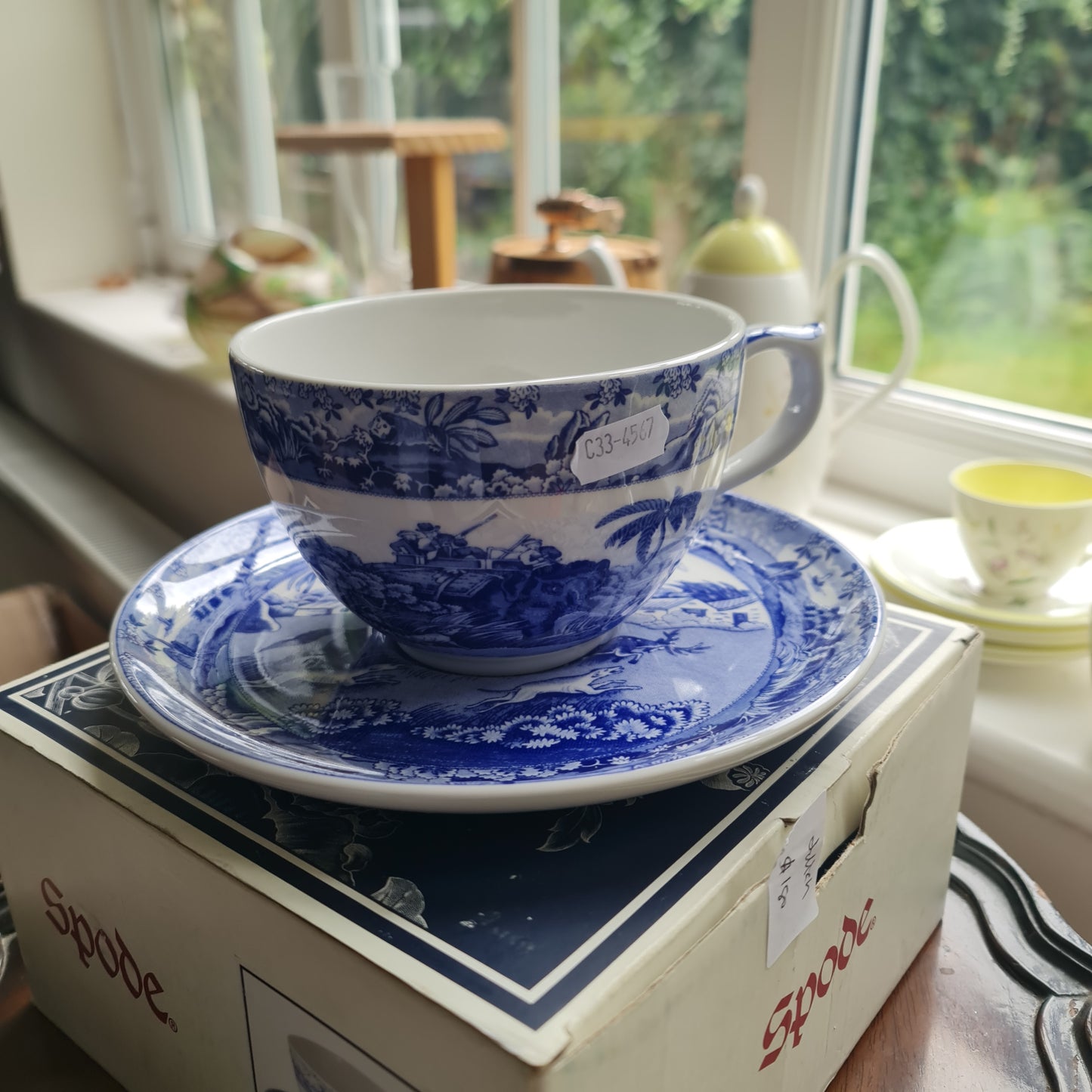 Rare big Spode Blue and white tea set - BNIB