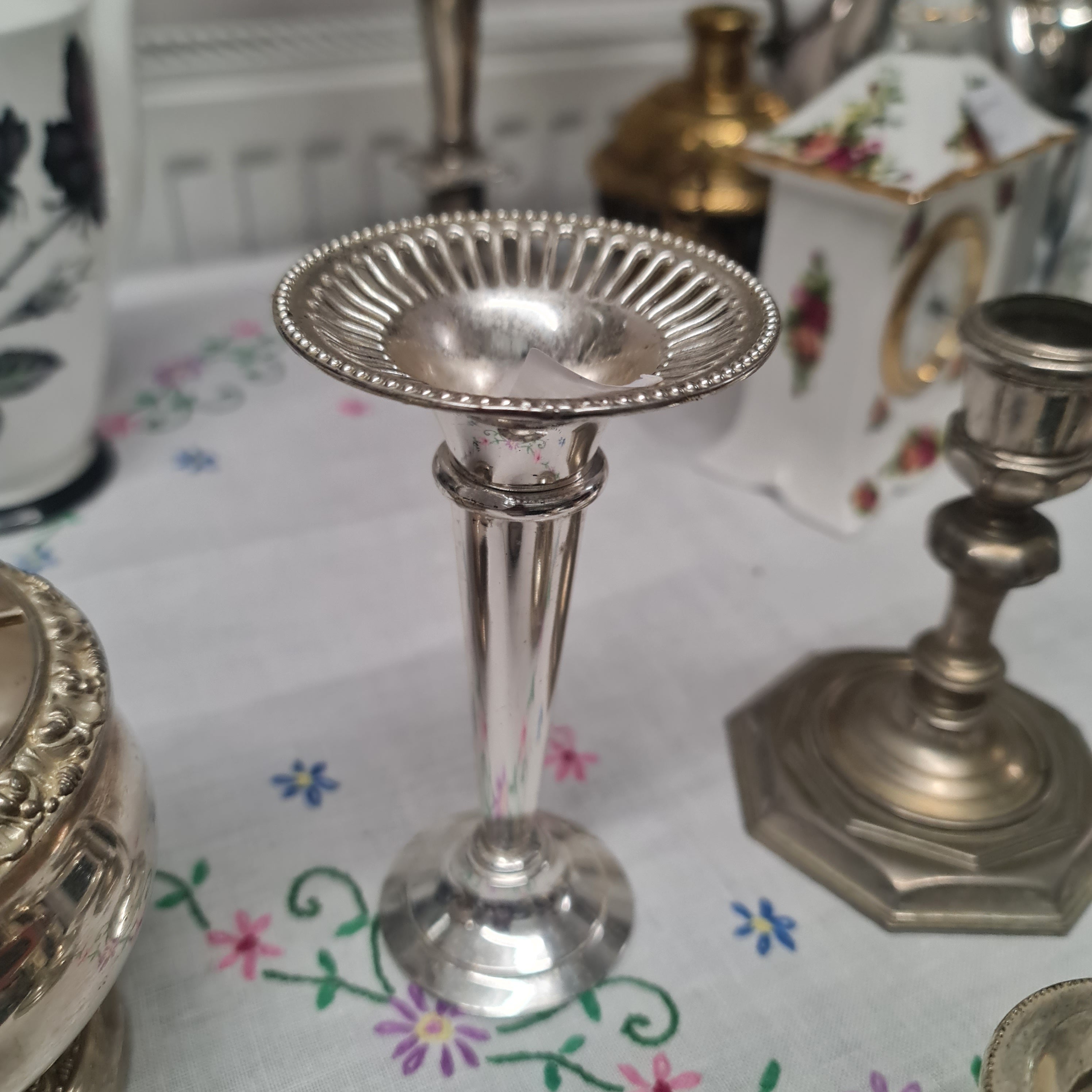 Vintage Silver plated ornaments