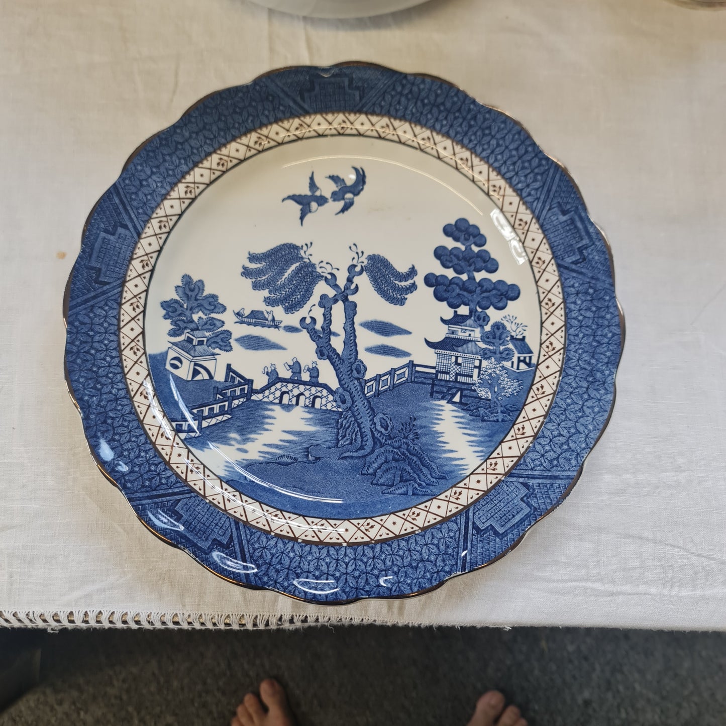 Booths old willow vintage  big dinner plate