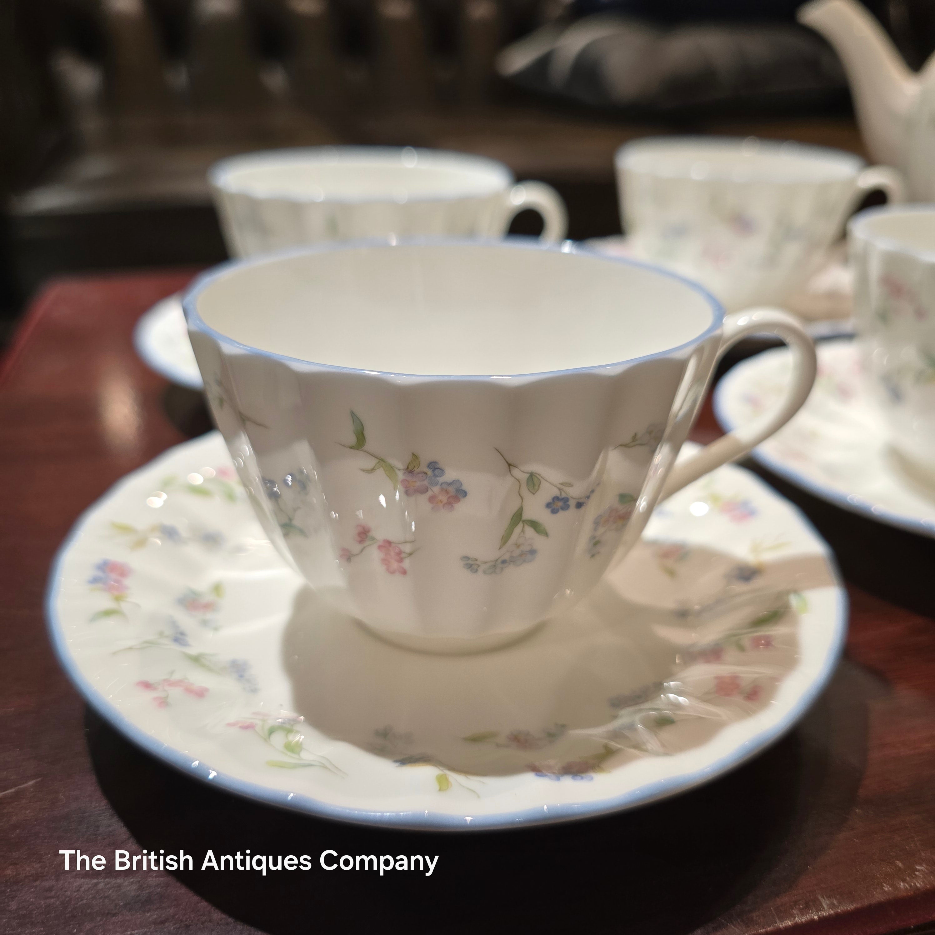 Royal Worcester Forget Me Not Tea Set
