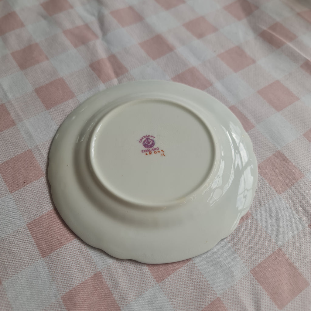 Vintage Crescent fine bone china desert plate