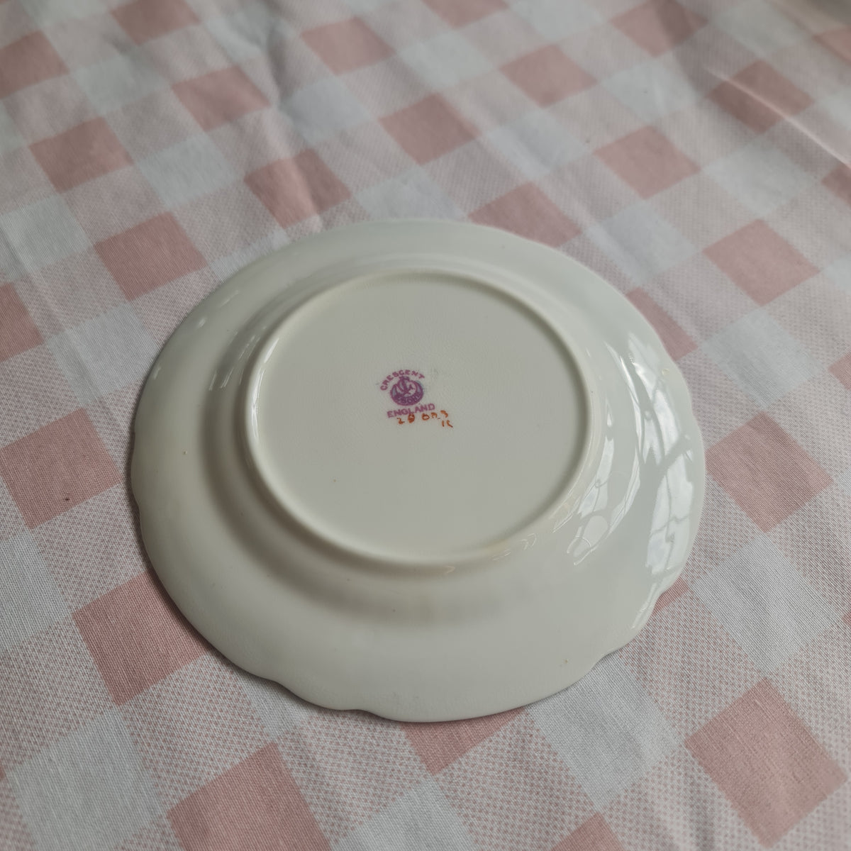 Vintage Crescent fine bone china desert plate