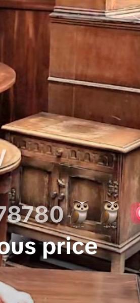 Georgian antique oak side cabinet