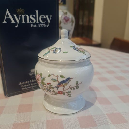 Limited edition Aynsley fine bone china canister with lid