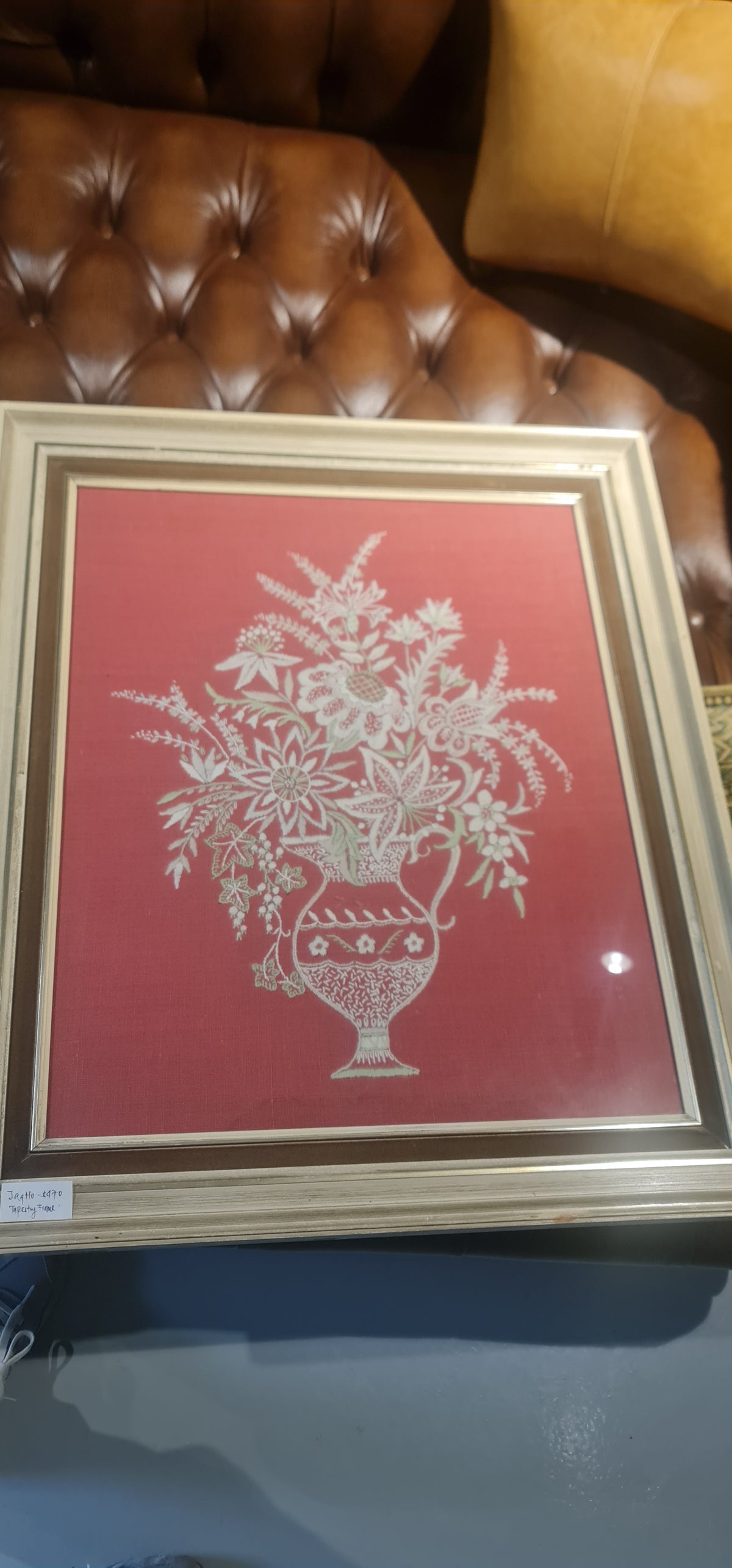 Vintage big embroidery wall art