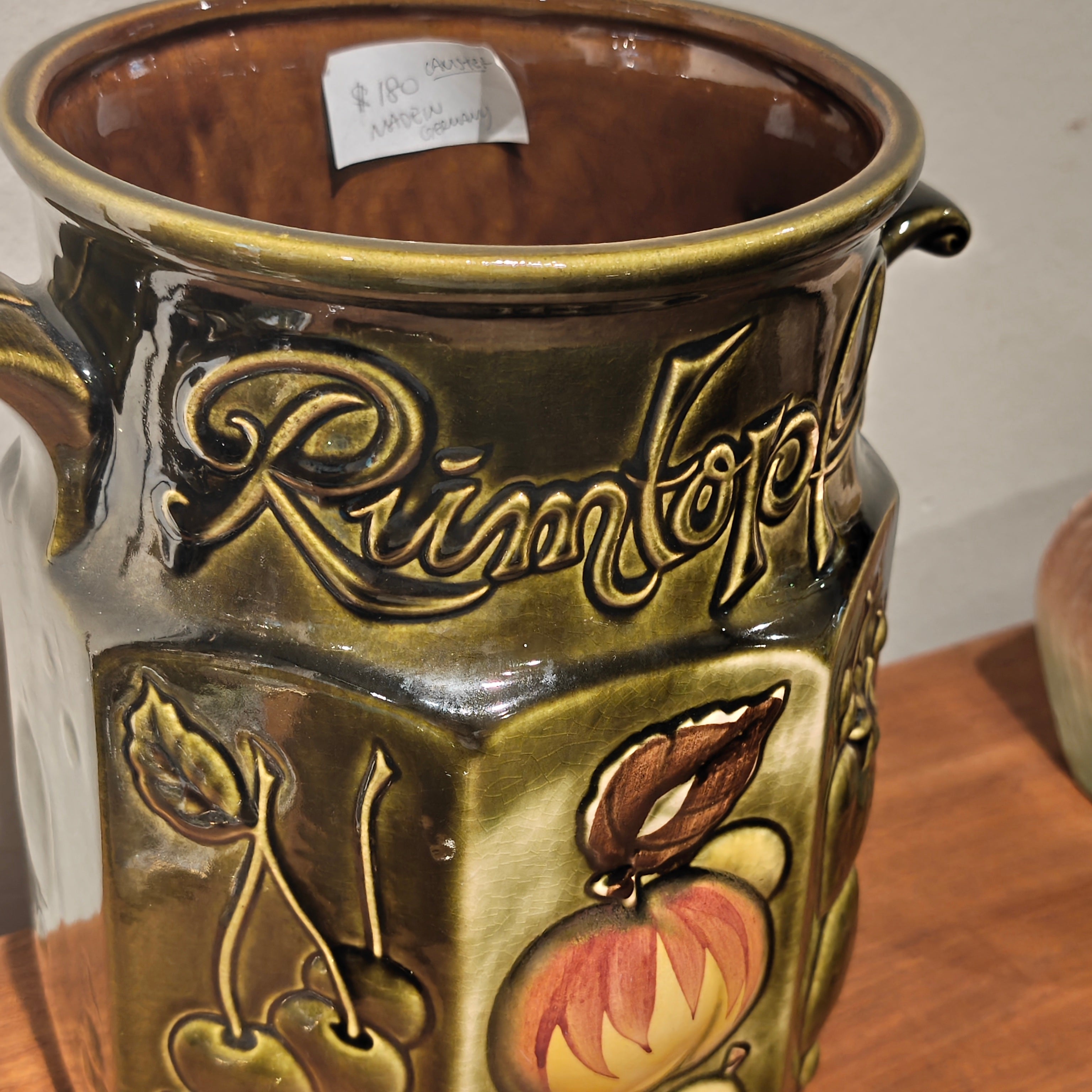 Scheurich-Keramik Rumtopf, a vintage German stoneware rum pot