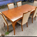 Vintage French Style Dining Table with 6 Chairs