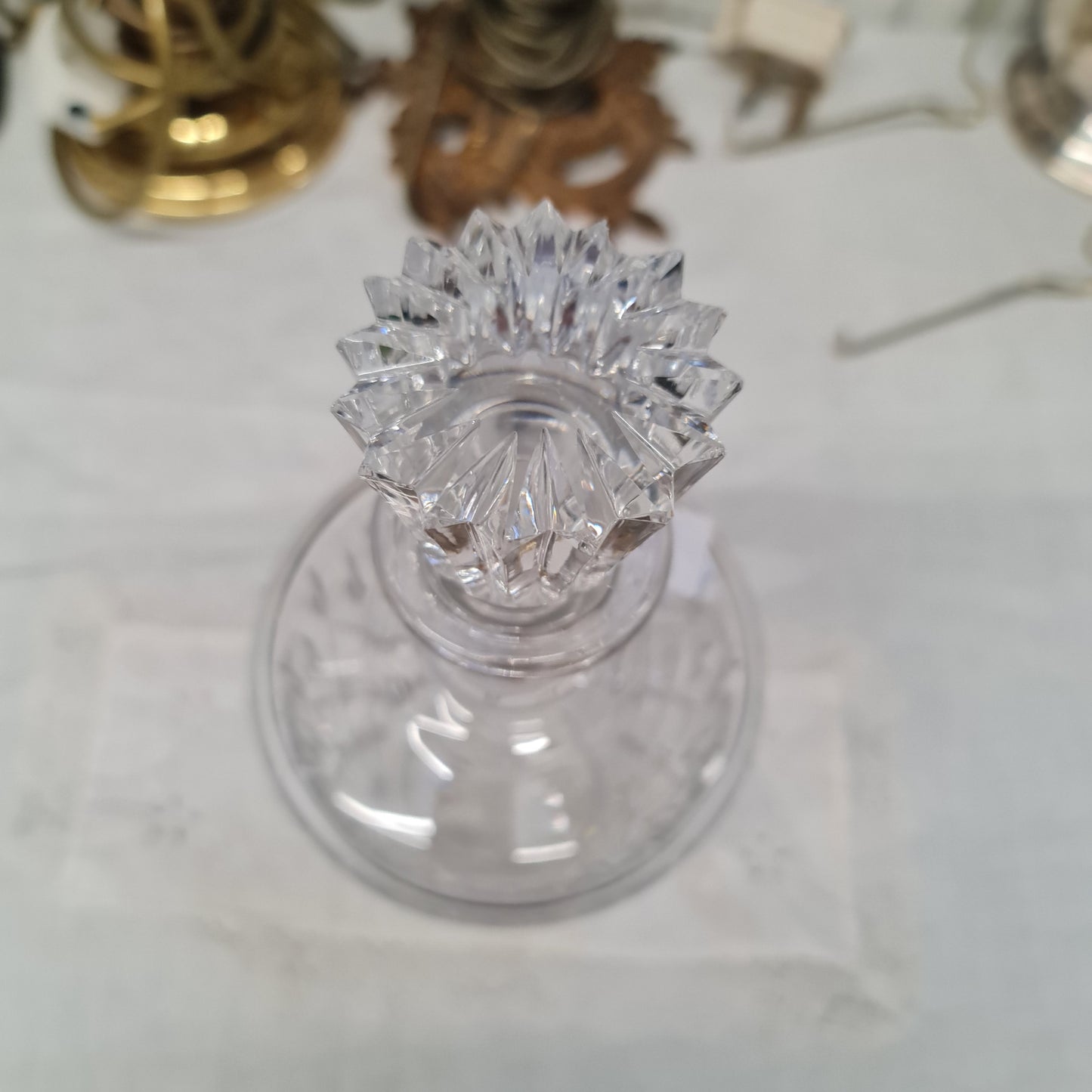 Exquisite Waterford Lismone crystal  decanter - minor nip at the bottom of lid