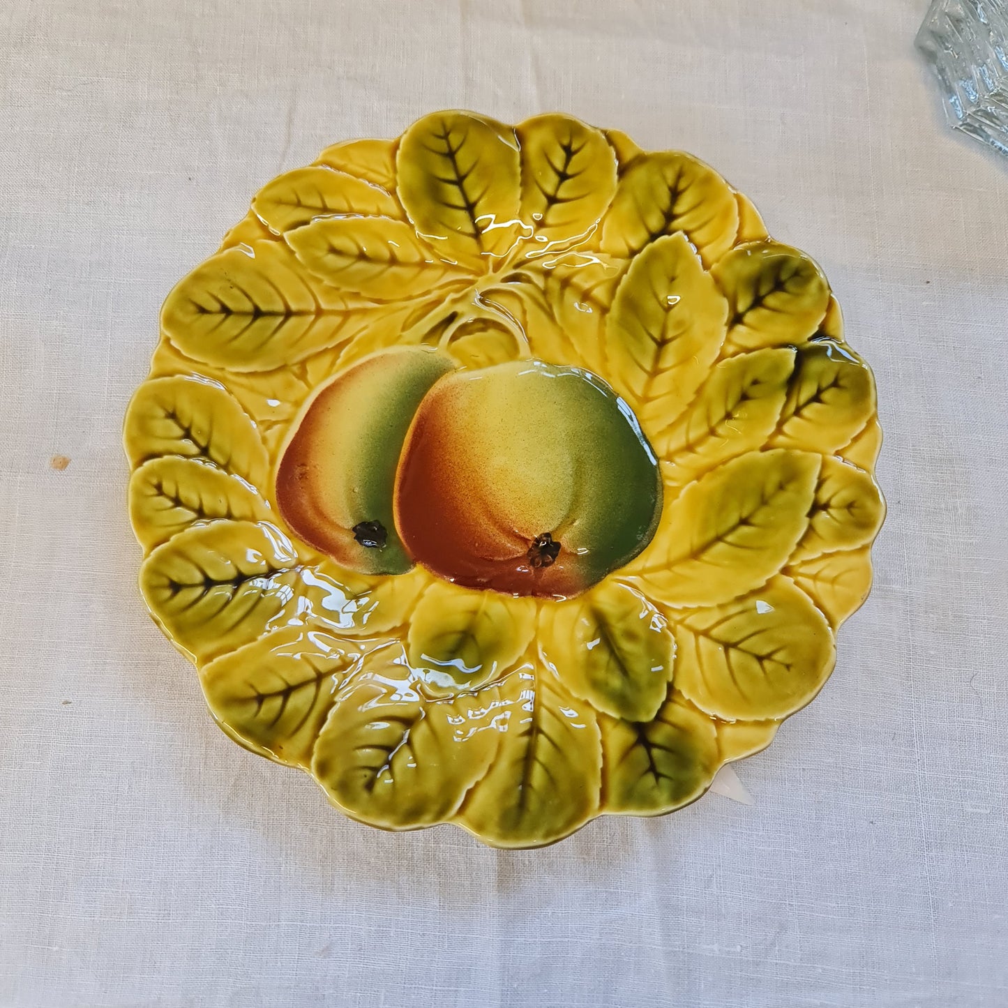 19th C. Sarreguemines Majolica Fruit Plates
