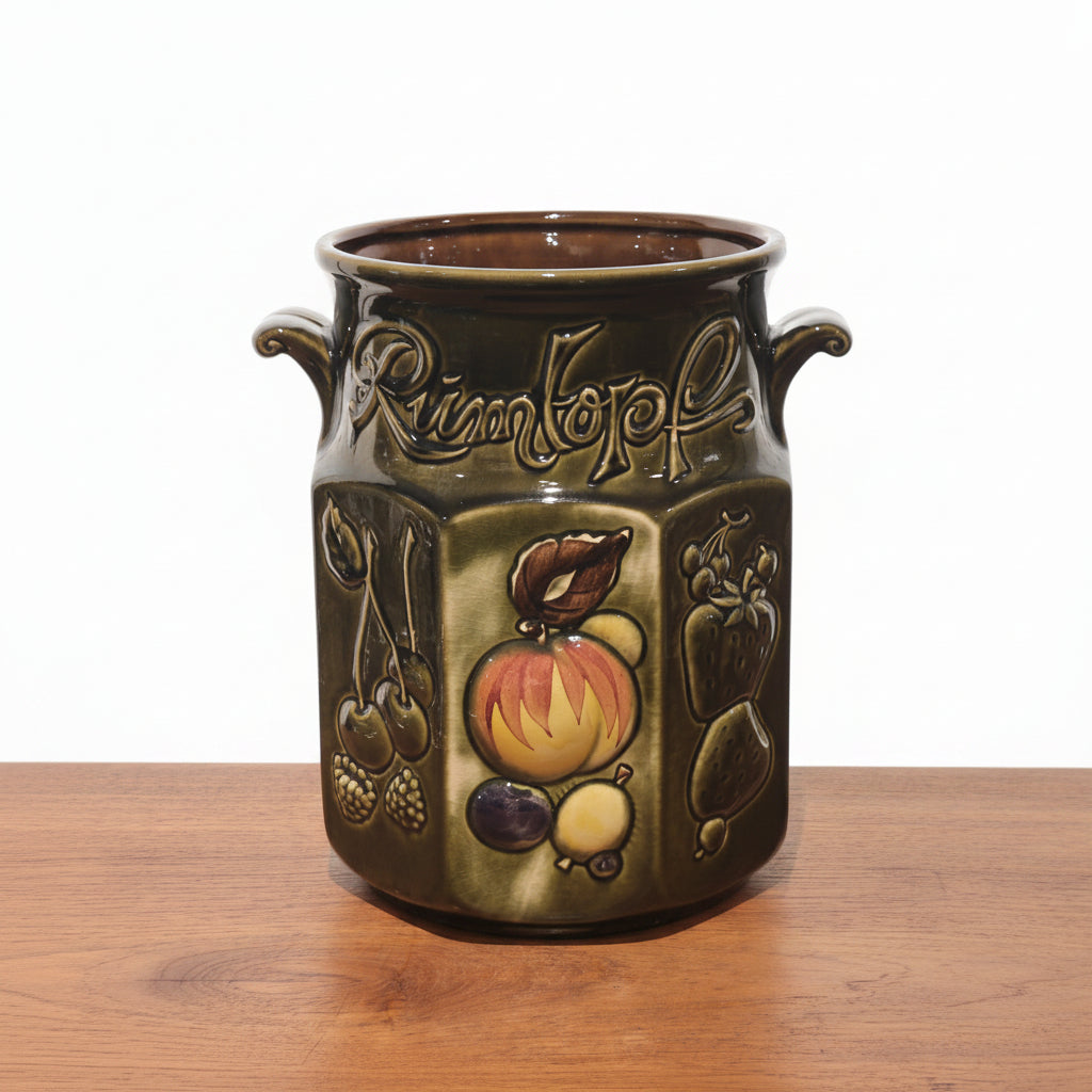 Scheurich-Keramik Rumtopf, a vintage German stoneware rum pot