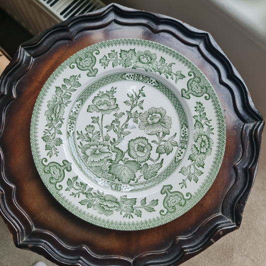 Rare beautiful English Ironstone tableware Indian Tree plate - crazing on plate