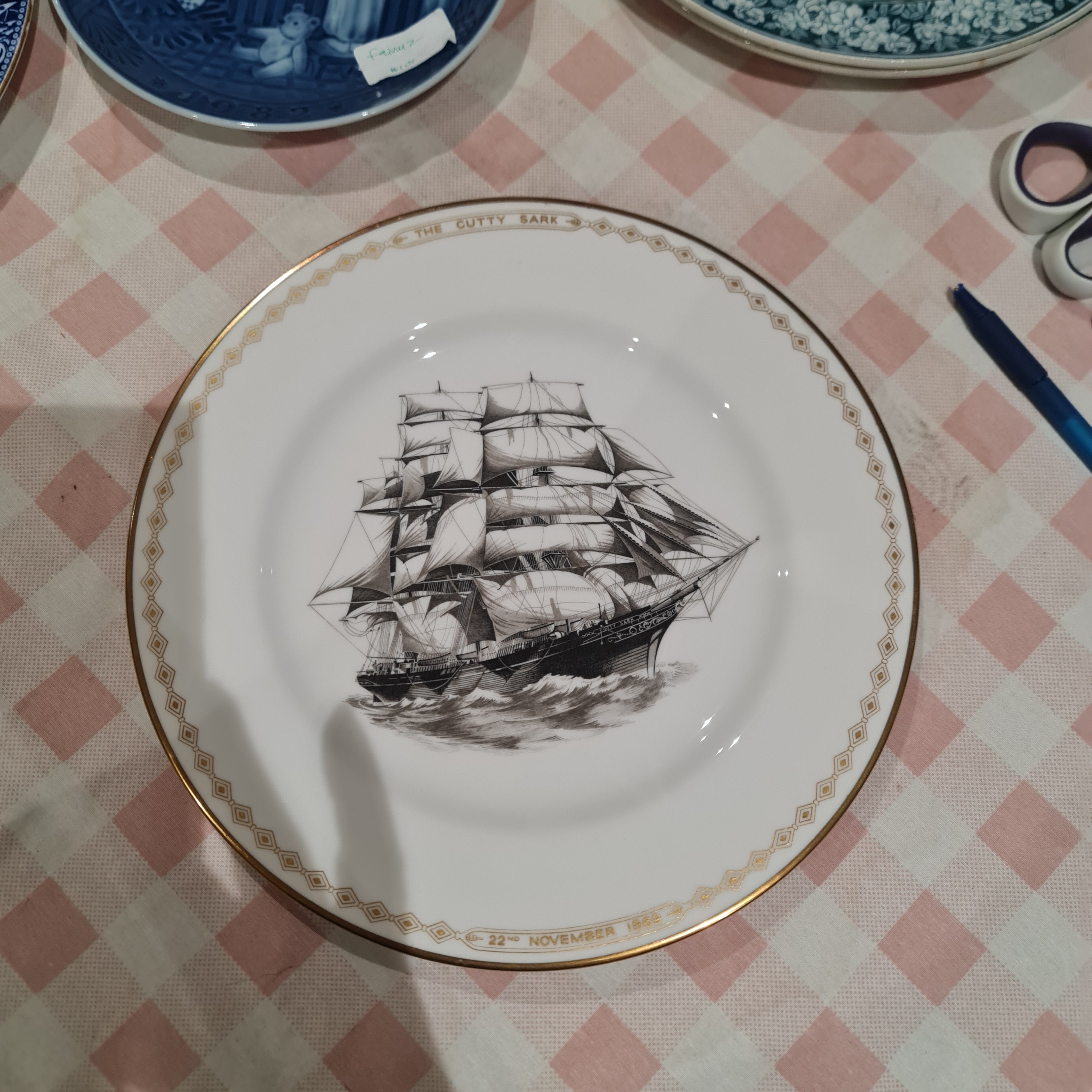 Amazing Spode wall plate - The Cutty Sark Plate