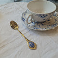 Vintage Stainless steel spoon (Blue Stripe)