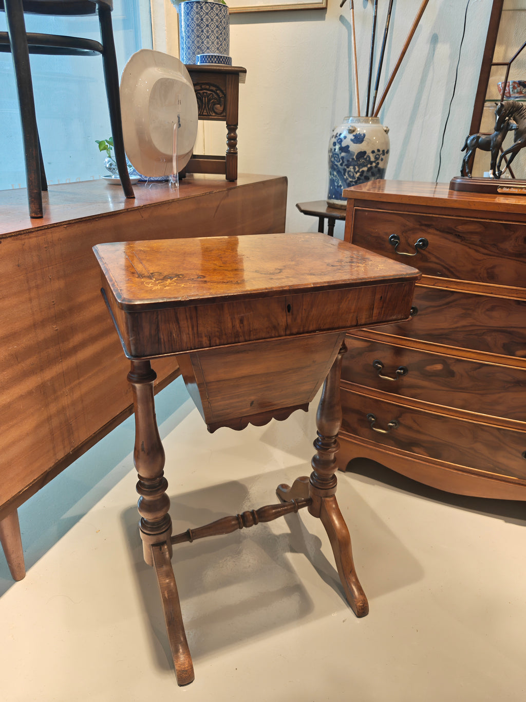 Victorian sewing table, circa 1860