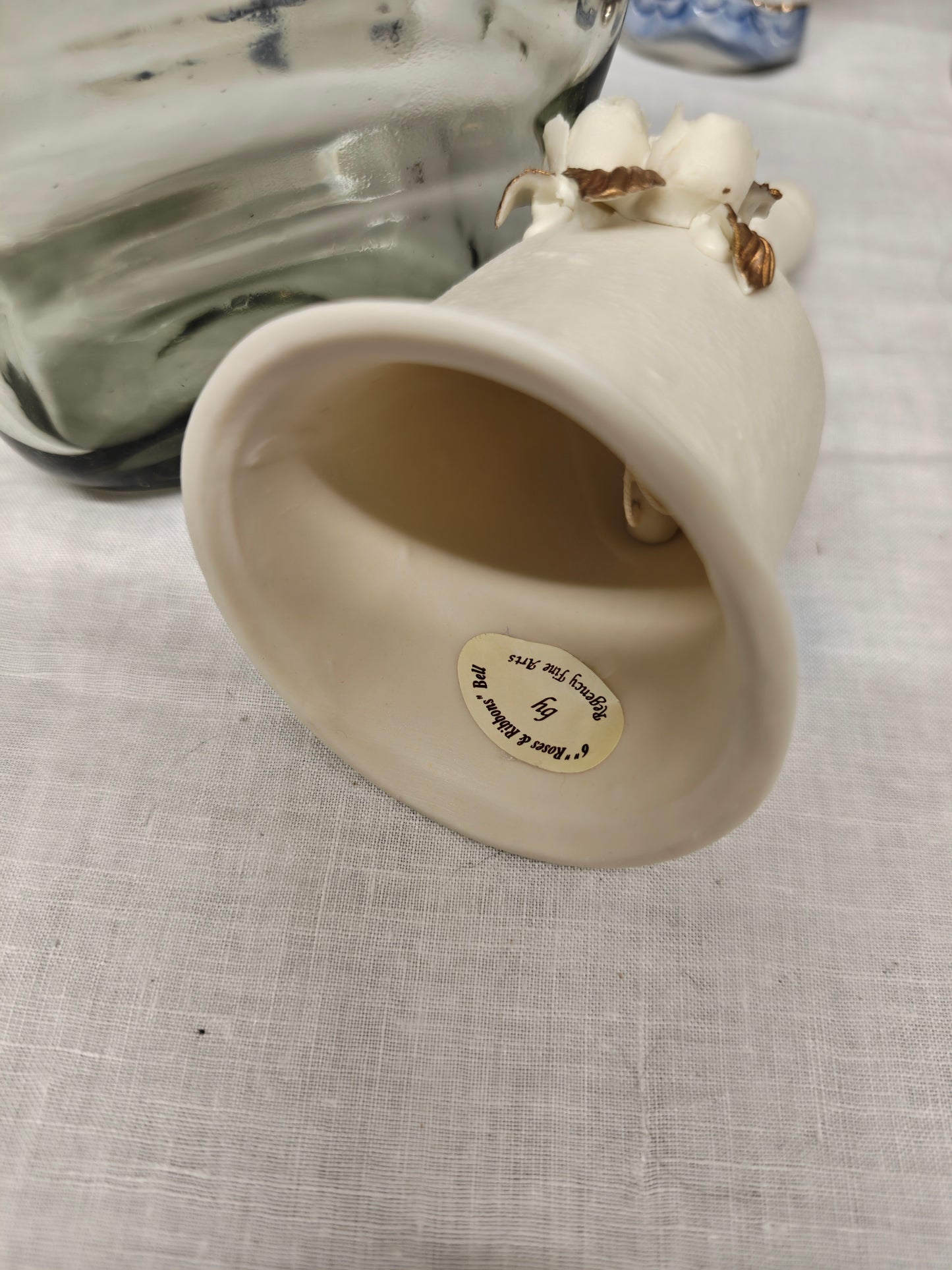 Roses and Ribbon handbell by Regency fine arts