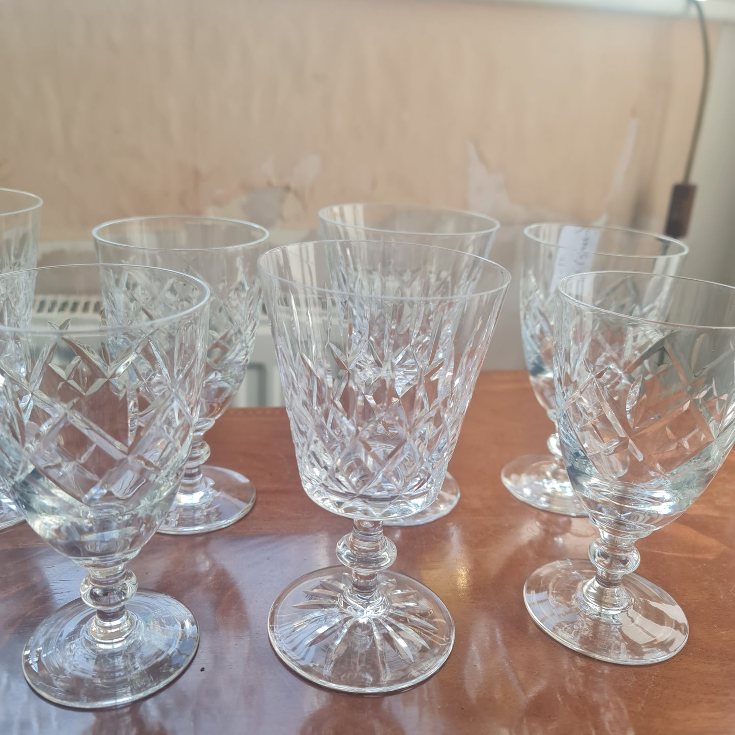 High quality Waterford Lismore drink glass on stem feet