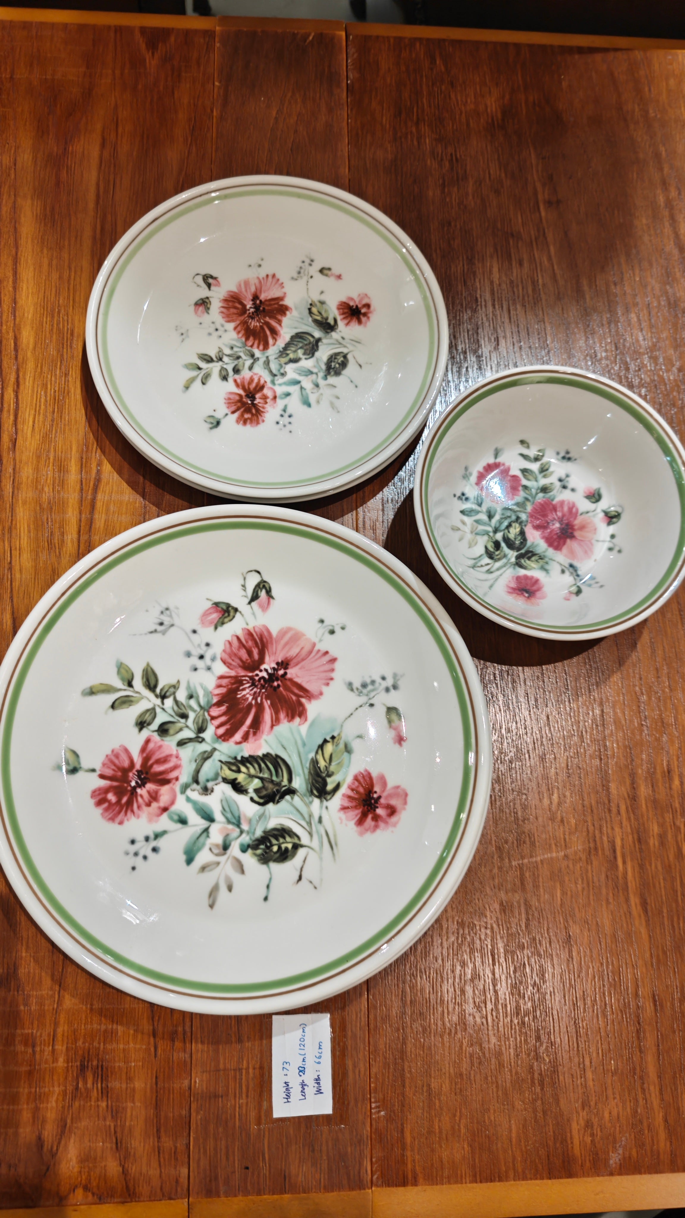 Royal Albert Rougefield Vintage Dinner Set of 3