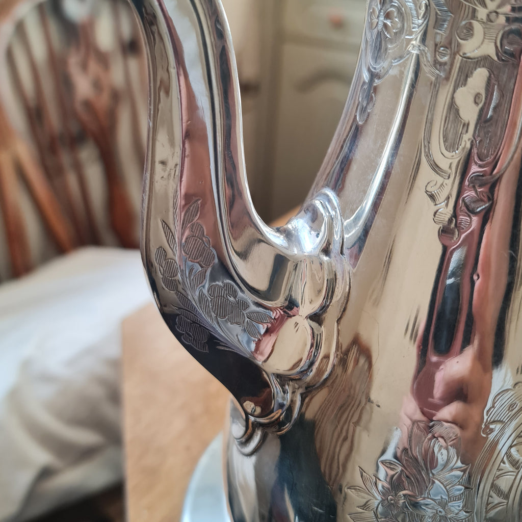 1907 Horace Woodward & Co Sterling Silver tall Coffee pot -855gm