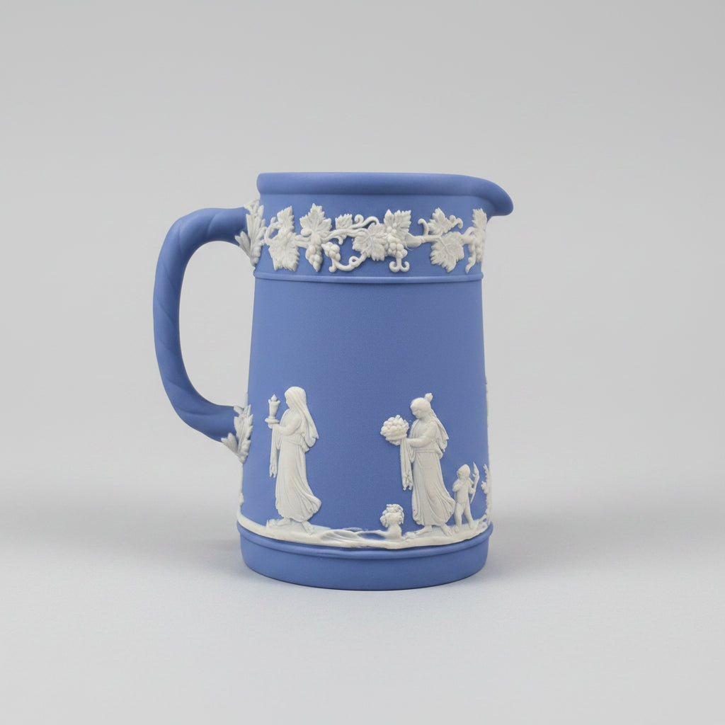 [Aug New Arrival] Wedgwood Jasperware Small Pitcher with Twist Handle 1955