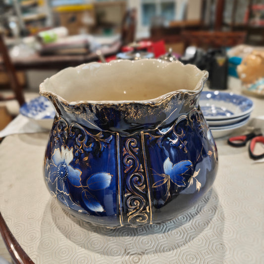 Antique Burslem plant pot - minor defect