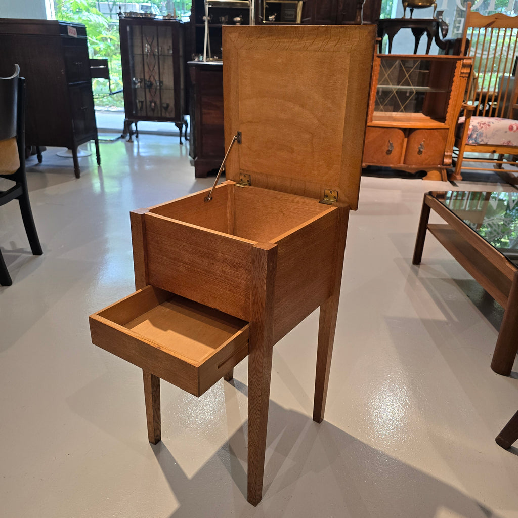 Mid Century Teak Side Storage Table