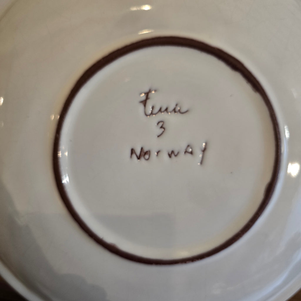 Norwegian Studio Pottery Display Plate—Hilsen Fra Ski Kommune