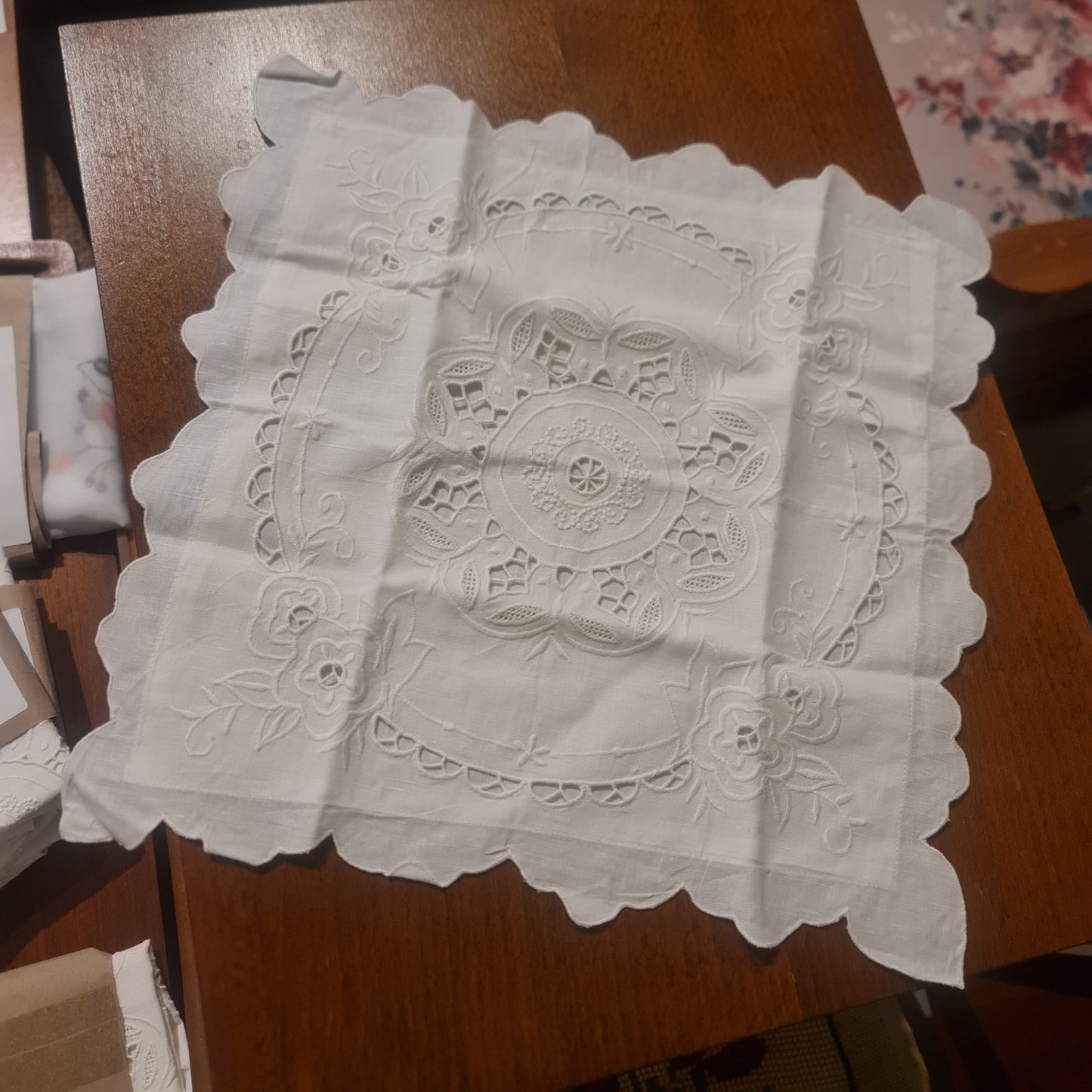 Linen cushion cover 32 x 32 cm