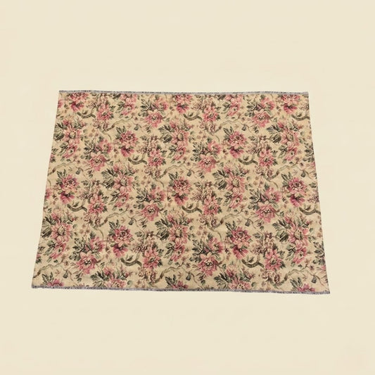 Vintage Floral Tapestry Wall Hanging / Accent Rug