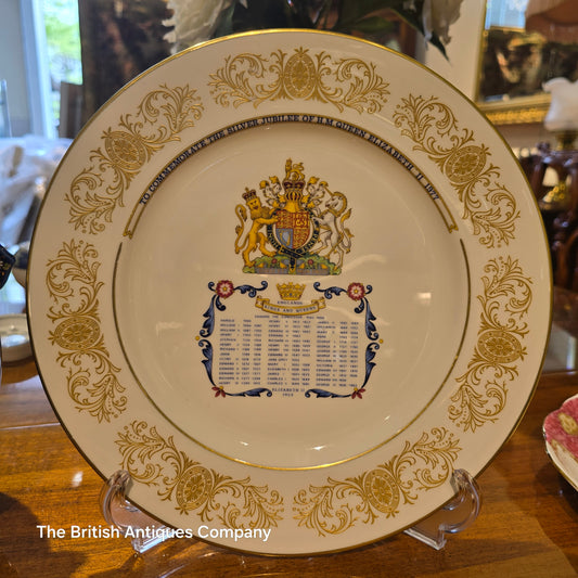 Kings and Queens (To Commemorate The Silver Jubilee of HM Queen Elizabeth II 1977 Plate (Aynsley)