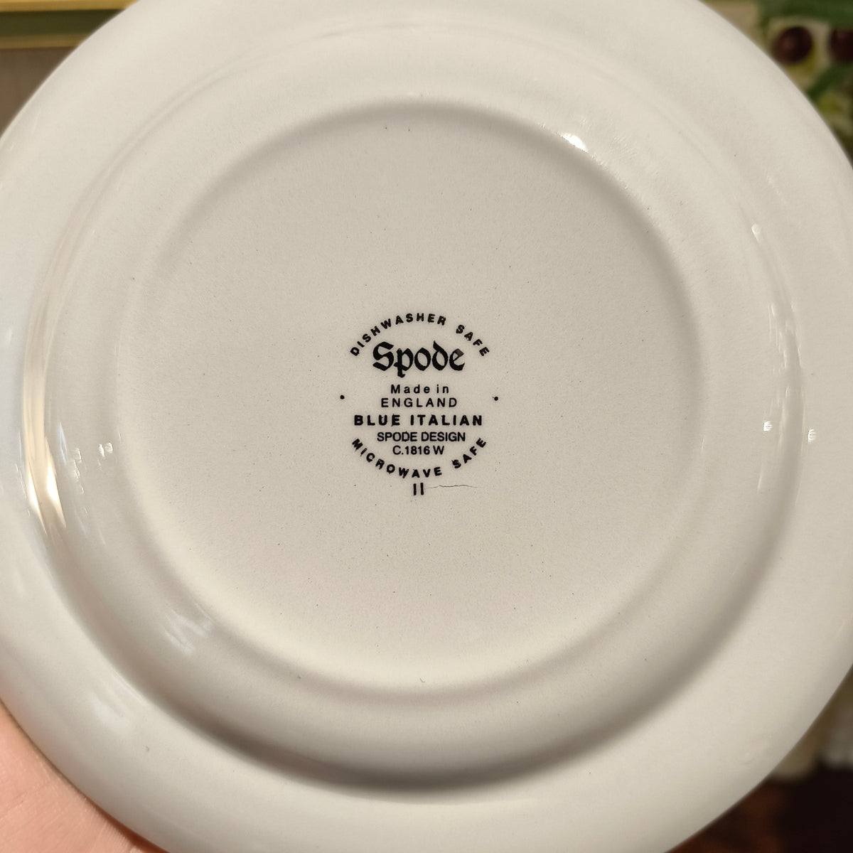 Spode Blue Italian Cake Plate, 16cm